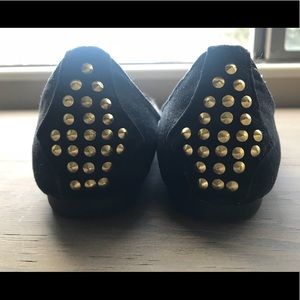 Mossimo Black & Gold Studded Flats